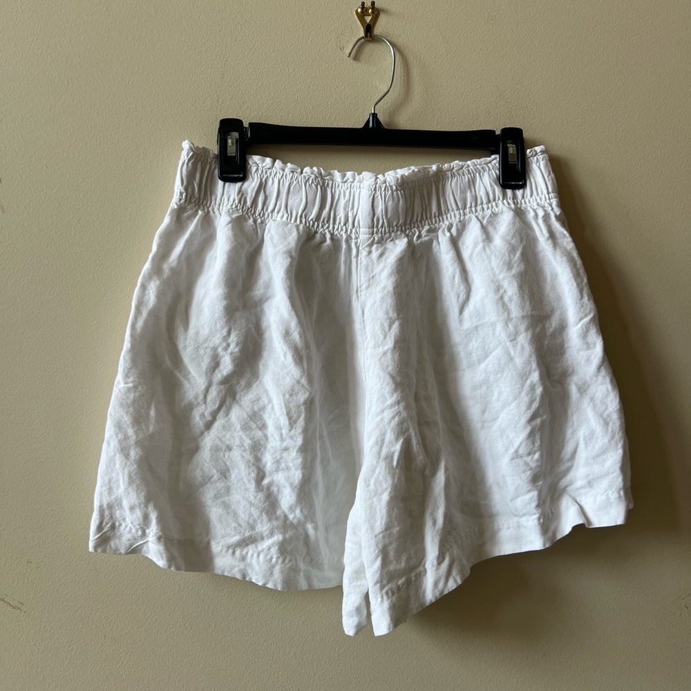 H&M White High Waist Summer Shorts